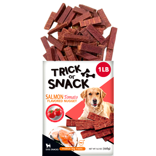 Dog Snack - Delicious Tender & Healthy Trick Or Snacks Salmon Tomato Flavored Nugget