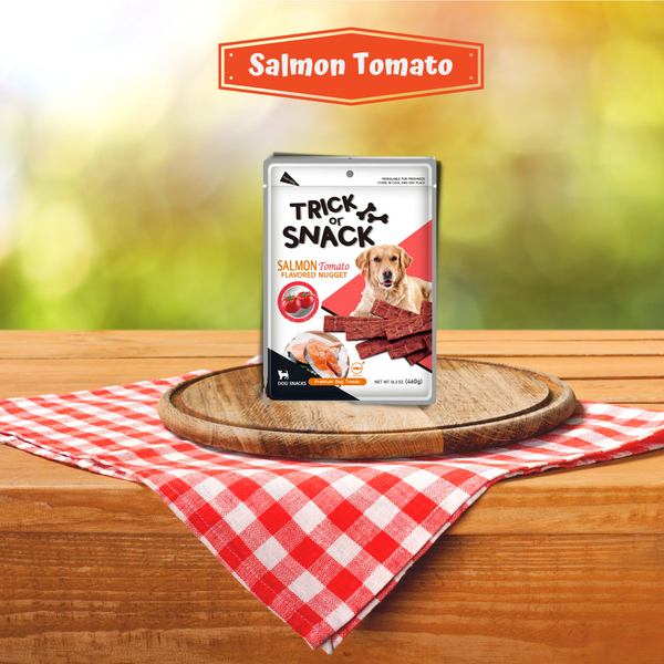 Dog Snack - Delicious Tender & Healthy Trick Or Snacks Salmon Tomato Flavored Nugget