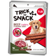 TRICK OR SNACK Premium 1lb Dog Jerky Treats | Dog Training | Dog Walking | Natural Grillers | Healthy Smoked Beef Chicken Salmon Chews Snacks (Beef Cranberry Jerky)